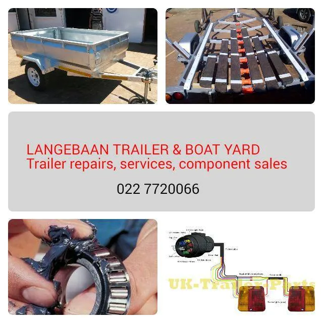 Pictures of parts of trailers at Langebaan Trailers & Boatyard in Langebaan for storage, rentals and repair service.
