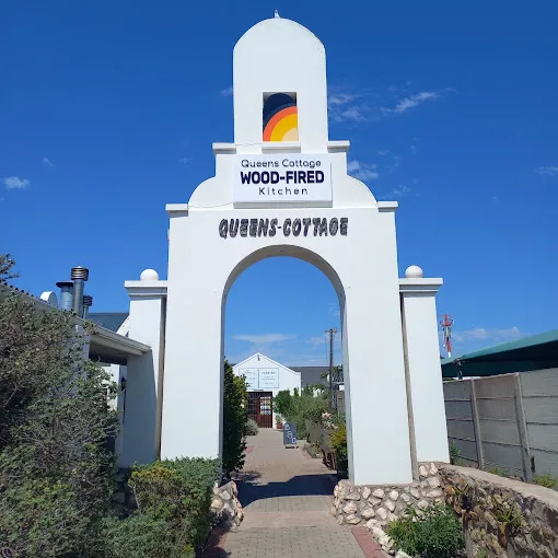 Entrance gable at Queens Cottage, one of top Langebaan Restaurants